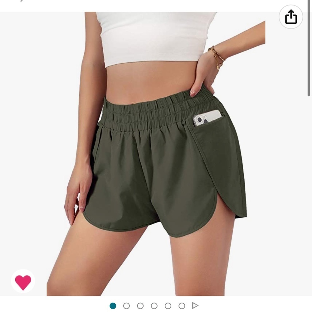 Army Green Running Shorts